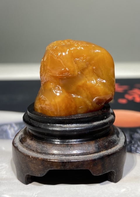 古玩雜項壽山田黃石擺件拍賣,當前價格3300元