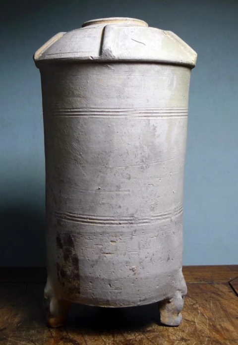 古玩陶瓷漢代?灰陶谷倉(cāng)拍賣，當(dāng)前價(jià)格1200元