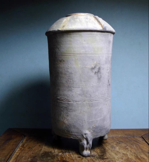 古玩陶瓷漢代?灰陶谷倉(cāng)拍賣，當(dāng)前價(jià)格1200元