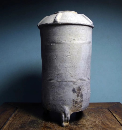 古玩陶瓷漢代?灰陶谷倉(cāng)拍賣，當(dāng)前價(jià)格1200元