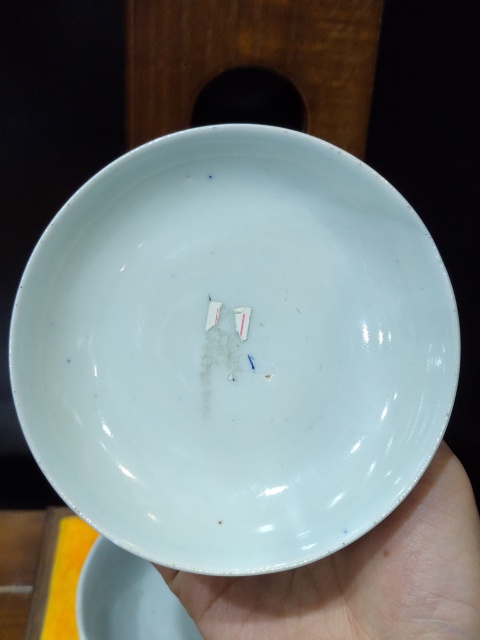 古玩陶瓷晚清纏枝花卉紋青花蓋碗拍賣，當前價格2888元