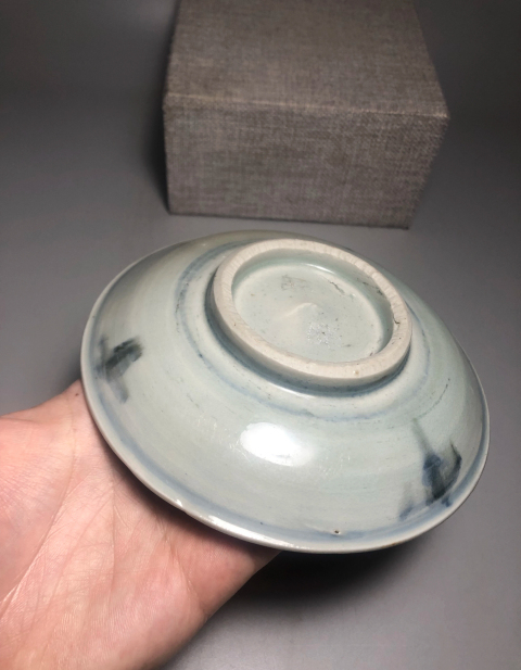 古玩陶瓷青花詩文紋盤拍賣,當前價格1800元