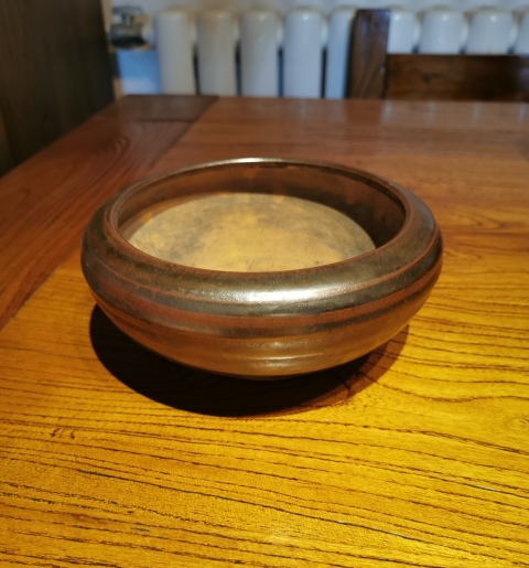 古玩陶瓷明末清初?褐釉香爐拍賣,當前價格1500元