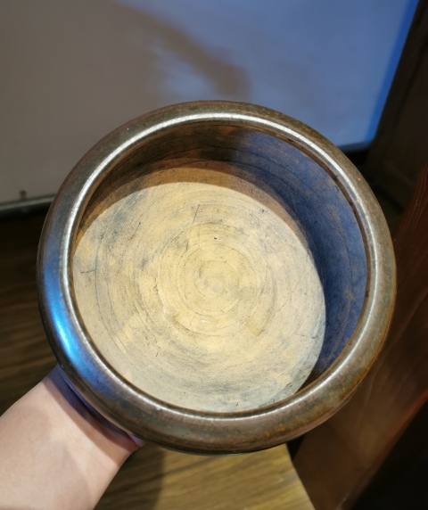 古玩陶瓷明末清初?褐釉香爐拍賣,當前價格1500元