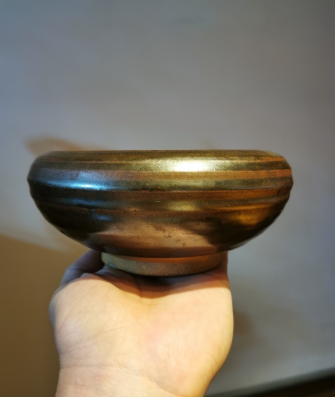 古玩陶瓷明末清初?褐釉香爐拍賣,當前價格1500元