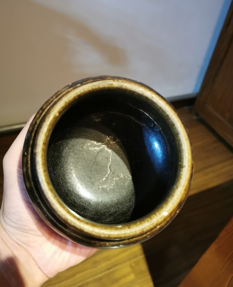 古玩陶瓷元代?褐釉茶入拍賣，當(dāng)前價(jià)格299元