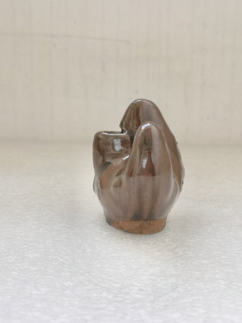 古玩陶瓷清代磁州窯紫金釉筆山拍賣，當前價格680元