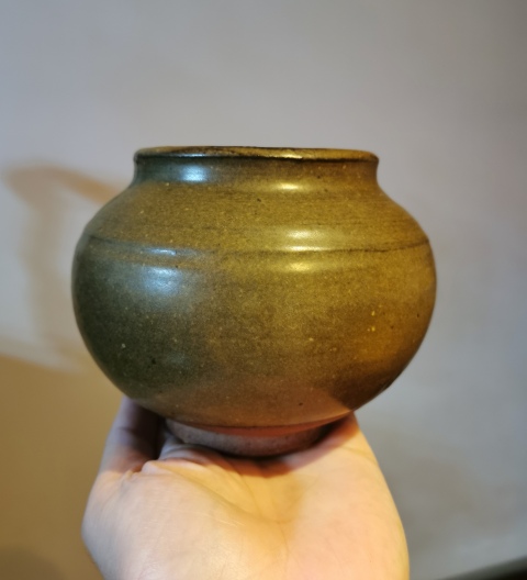 古玩陶瓷元代?茶葉末釉茶入拍賣,當前價格2200元