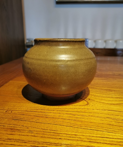 古玩陶瓷元代?茶葉末釉茶入拍賣,當前價格2200元