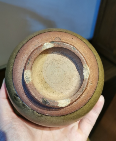 古玩陶瓷元代?茶葉末釉茶入拍賣,當前價格2200元