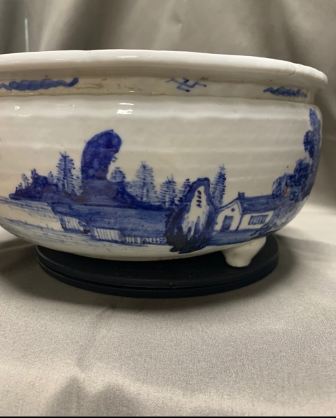 古玩陶瓷青花山水紋三足爐拍賣,當前價格9988元