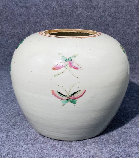 中国古玩　粉彩　香合A   6.8㎝　東さ6-0208③ 域鉴古玩】清同治·粉彩无双谱人物诗文盖杯拍卖价格/图片/值多少钱