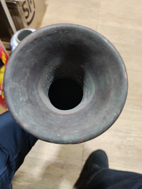 古玩雜項景泰藍掐絲琺瑯銅瓶拍賣，當前價格1588元