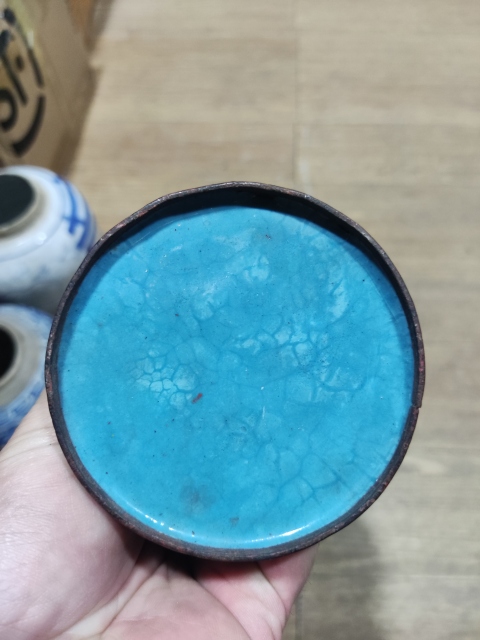 古玩雜項景泰藍掐絲琺瑯銅瓶拍賣，當前價格1588元