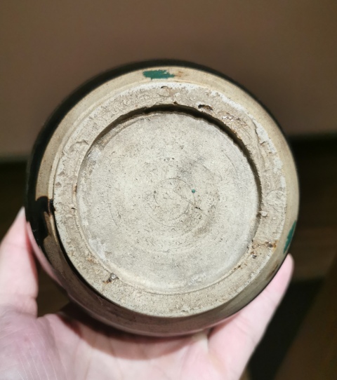 古玩陶瓷明代?黑釉直口茶入拍賣,當(dāng)前價(jià)格999元