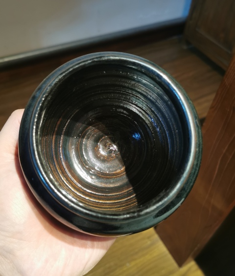 古玩陶瓷明代?黑釉直口茶入拍賣,當(dāng)前價(jià)格999元