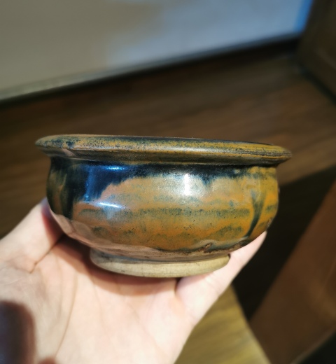 古玩陶瓷明代?窯變折沿香爐拍賣,當前價格777元
