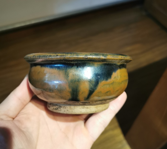 古玩陶瓷明代?窯變折沿香爐拍賣,當前價格777元