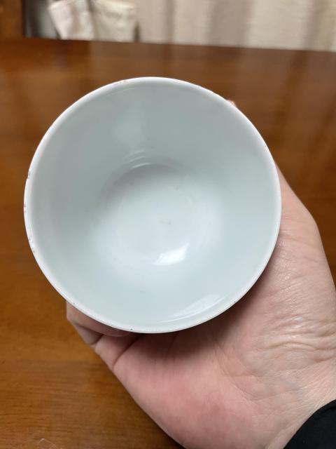 古玩陶瓷清晚期 青花荷池鴛鴦(滿池嬌)紋大杯拍賣,當前價格2599元