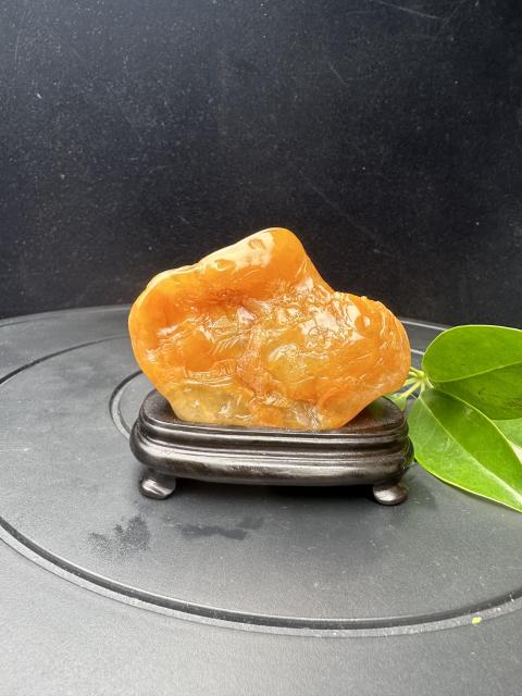 古玩雜項壽山田黃石擺件（超大克數，己保真）拍賣，當前價格12999元
