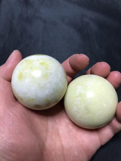 古玩玉器藍田玉健身球精品拍賣，當前價格88元