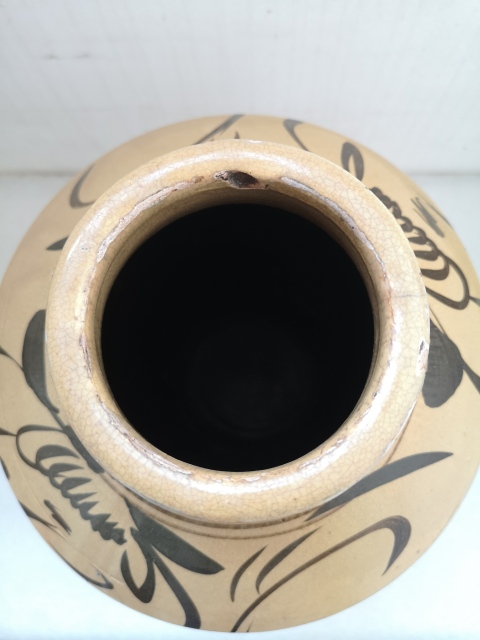 古玩陶瓷清早期磁州窯罐拍賣,當(dāng)前價(jià)格750元