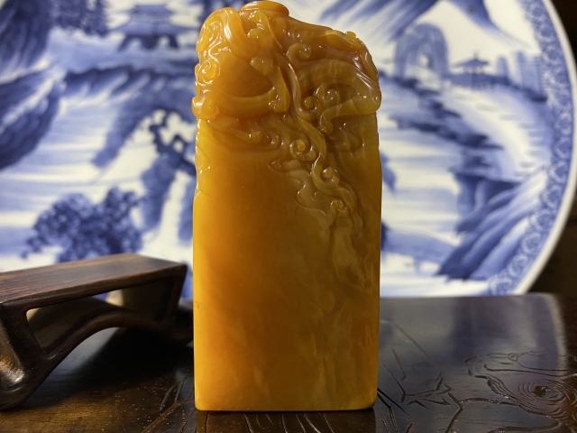 古玩雜項壽山石印章拍賣，當前價格4800元