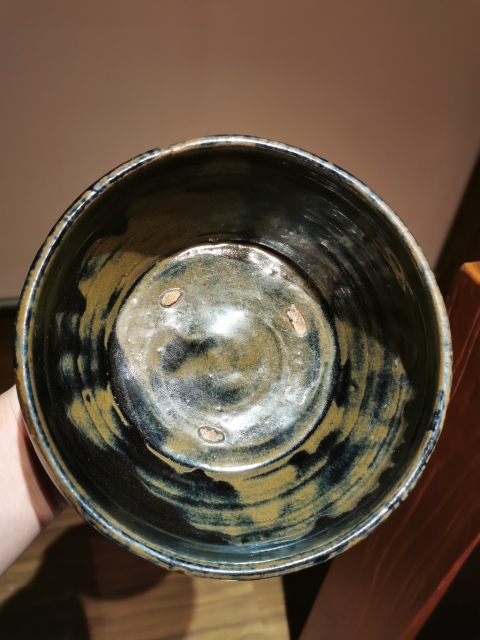 古玩陶瓷明代?黑釉窯變洗拍賣，當前價格853元