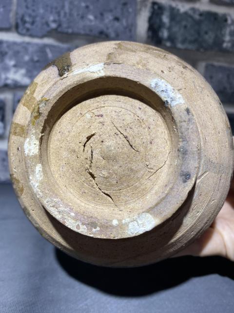 古玩陶瓷宋元耀州窯紫金釉雙耳爐拍賣,當前價格900元