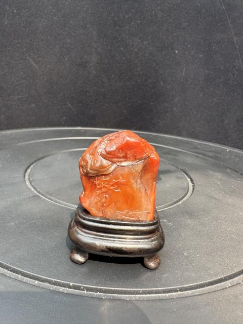 古玩雜項壽山紅田黃石擺件拍賣，當前價格9999元