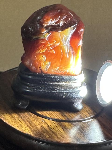 古玩雜項壽山紅田黃石擺件拍賣，當前價格9999元