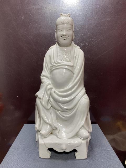 古玩陶瓷清德化窯白釉瓷塑拍賣，當前價格4888元