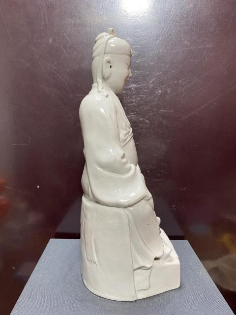 古玩陶瓷清德化窯白釉瓷塑拍賣，當前價格4888元