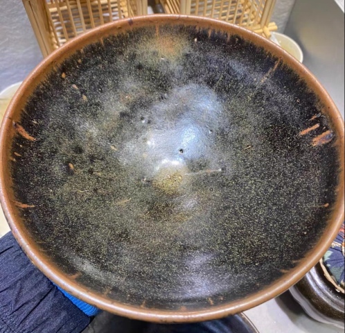 古玩陶瓷精美元代黑褐釉大碗拍賣,當前價格800元