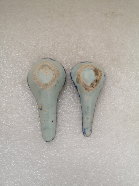古玩陶瓷清中期青花湯勺拍賣,當前價格298元