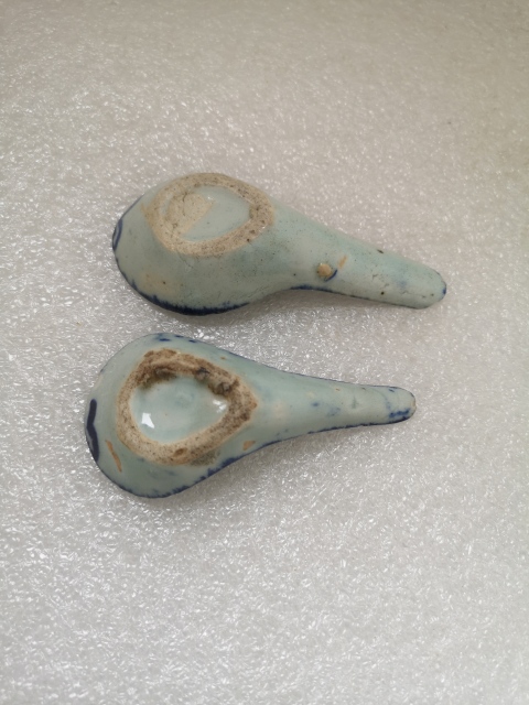 古玩陶瓷清中期青花湯勺拍賣,當前價格298元