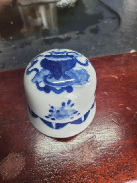 古玩陶瓷青花骰盅拍賣，當前價格1600元