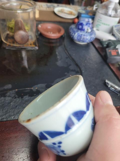 古玩陶瓷青花骰盅拍賣，當前價格1600元