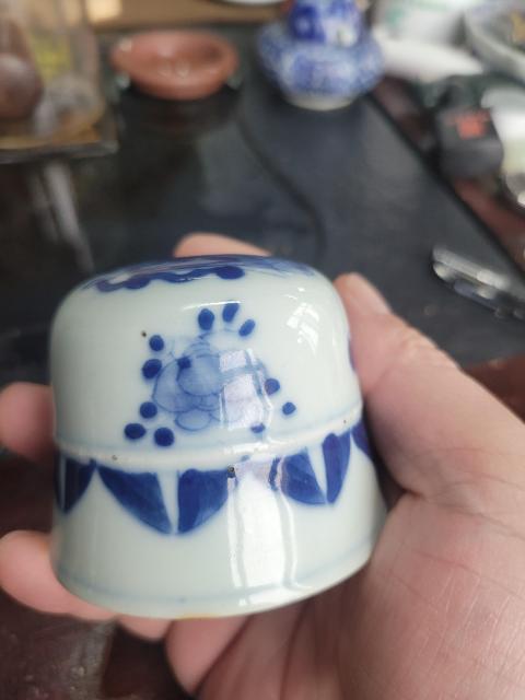 古玩陶瓷青花骰盅拍賣，當前價格1600元