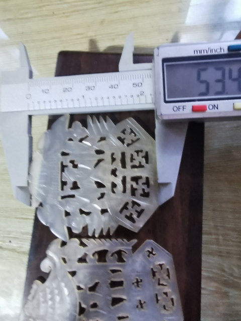 古玩玉器岫玉雕“福祿壽”花片拍賣(mài)，當(dāng)前價(jià)格800元