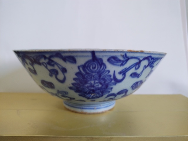 古玩陶瓷清代青花碗拍賣,當前價格300元