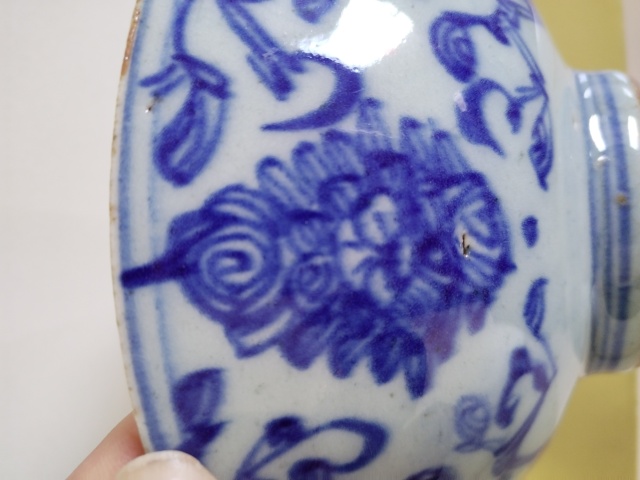 古玩陶瓷清代青花碗拍賣,當前價格300元