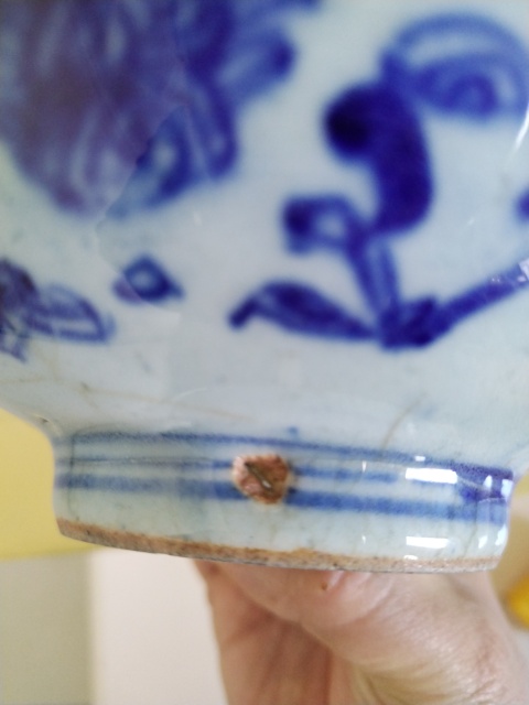 古玩陶瓷清代青花碗拍賣,當前價格300元