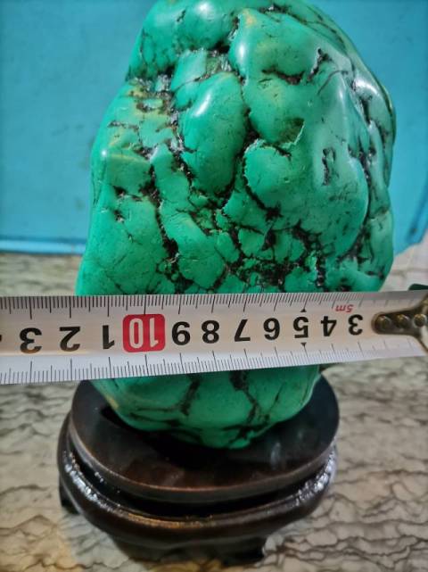 古玩雜項綠松石原石隨型擺件拍賣，當前價格6698元