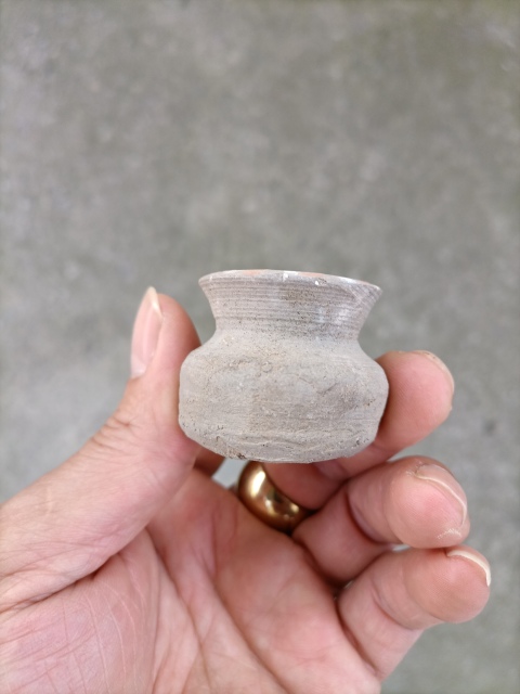古玩陶瓷灰陶水盂拍賣，當前價格500元