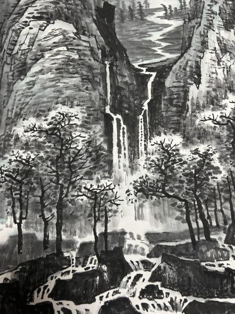 古玩字畫許澄宇款山水中堂拍賣,當前價格3488元