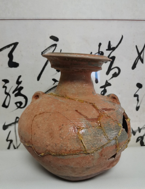 古玩陶瓷越窯青瓷雙系壺拍賣，當前價格500元