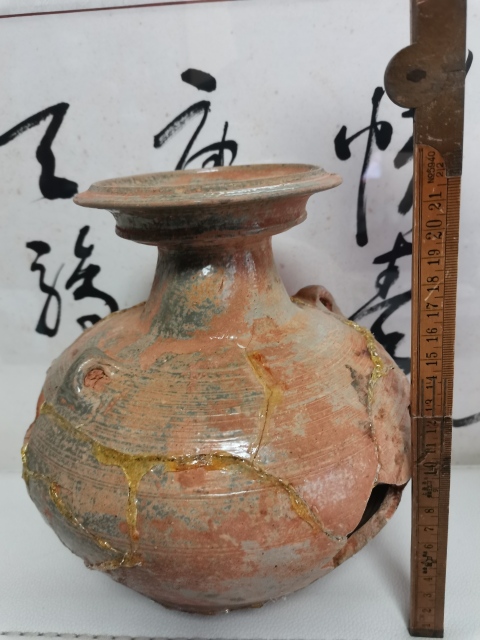 古玩陶瓷越窯青瓷雙系壺拍賣，當前價格500元