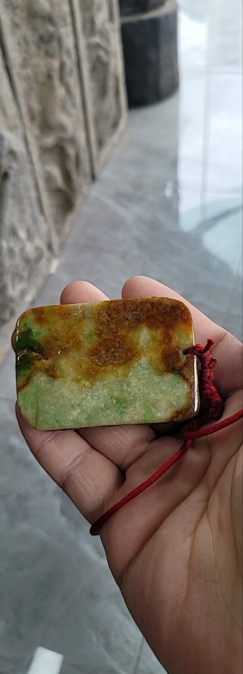 古玩玉器翡翠獅紋牌拍賣，當(dāng)前價格25800元