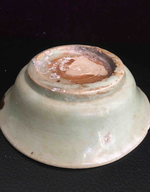 古玩陶瓷元代龍泉窯青釉印花洗拍賣，當前價格158元